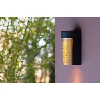 Lucide Kiran arany-fekete LED kültéri fali lámpa (LUC-45800/10/02) LED 1 izzós IP65
