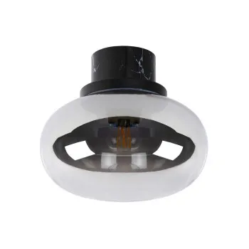 Lucide Lorena füstszürke-fekete fürdőszobai mennyezeti lámpa (LUC-03140/23/65) E27 1 izzós IP44