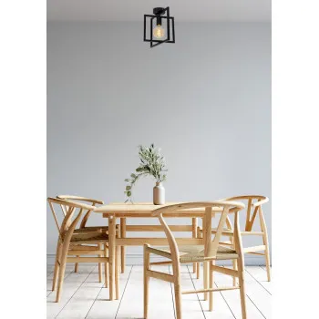 Lucide Luuk fekete mennyezeti lámpa (LUC-00126/01/30) E27 1 izzós IP20