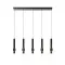 Lucide Margary fekete LED függesztett lámpa (LUC-24402/30/30) LED 5 izzós IP20