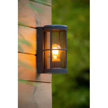 Lucide Navi antracit-barna kültéri fali lámpa (LUC-27802/01/29) E27 1 izzós IP54