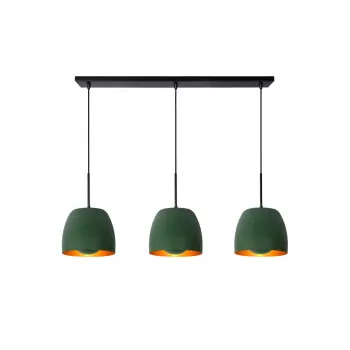Lucide Nolan zöld függesztett lámpa (LUC-30488/03/33) E27 3 izzós IP20