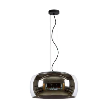 Lucide Olivia fekete-szürke függesztett lámpa (LUC-45401/50/65) E27 3 izzós IP20