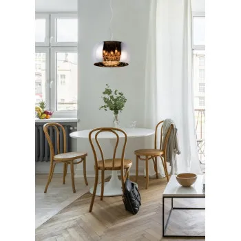 Lucide Pearl króm-füstszürke függesztett lámpa (LUC-70463/05/11) G9 5 izzós IP20