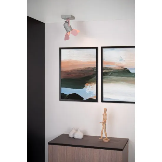 Lucide Picto pink-szürke gyerek mennyezeti lámpa (LUC-17997/01/66) GU10 1 izzós IP20