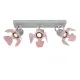 Lucide Picto pink-szürke gyerek mennyezeti lámpa (LUC-17997/03/66) GU10 3 izzós IP20