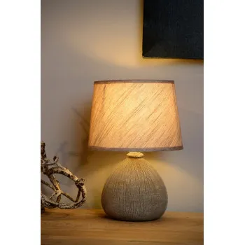 Lucide Ramzi barna asztali lámpa (LUC-47506/81/43) E14 1 izzós IP20