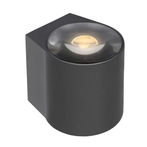 Lucide Rayen fekete LED fürdőszobai fali lámpa (LUC-27220/12/30) LED 1 izzós IP65