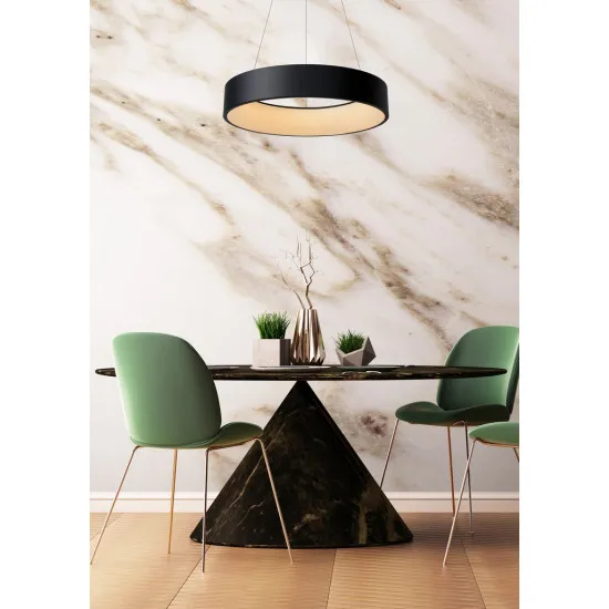 Lucide Talowe fekete LED függesztett lámpa (LUC-46400/42/30) LED 1 izzós IP20 Lucide Talowe fekete LED függesztett lámpa (LUC-46400/42/30) LED 1 izzós IP20