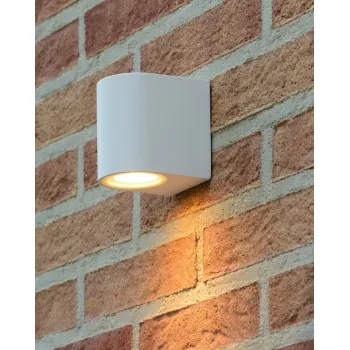 Lucide Zaro fehér kültéri fali lámpa (LUC-69801/01/31) GU10 1 izzós IP44