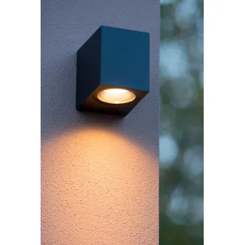 Lucide Zora fekete kültéri fali lámpa (LUC-22860/05/30) GU10 1 izzós IP44