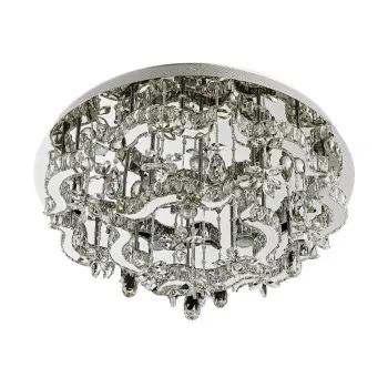 Luxera Aramea króm-átlátszó kristály mennyezeti lámpa (LUX-62408) GU10 11 izzós IP20