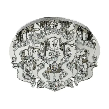 Luxera Aramea króm-átlátszó kristály mennyezeti lámpa (LUX-62409) GU10 7 izzós IP20