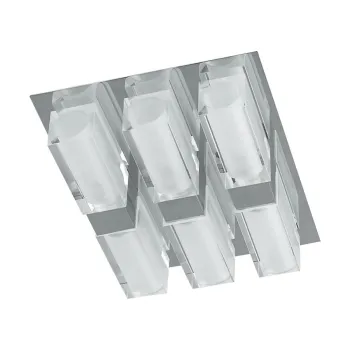 Luxera Casius króm-fehér mennyezeti lámpa (LUX-8033) G9 6 izzós IP20 Luxera Casius króm-fehér mennyezeti lámpa (LUX-8033) G9 6 izzós IP20