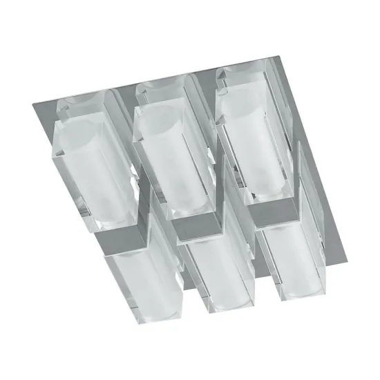 Luxera Casius króm-fehér mennyezeti lámpa (LUX-8033) G9 6 izzós IP20 Luxera Casius króm-fehér mennyezeti lámpa (LUX-8033) G9 6 izzós IP20