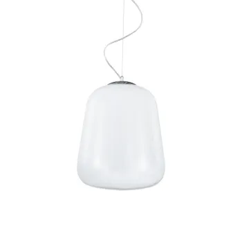 Luxera Dover fehér-króm függesztett lámpa (LUX-46079) E27 1 izzós IP20 Luxera Dover fehér-króm függesztett lámpa (LUX-46079) E27 1 izzós IP20