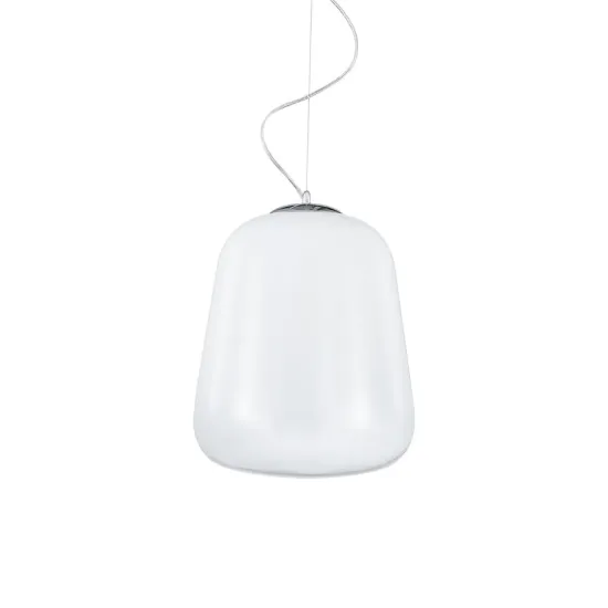 Luxera Dover fehér-króm függesztett lámpa (LUX-46079) E27 1 izzós IP20 Luxera Dover fehér-króm függesztett lámpa (LUX-46079) E27 1 izzós IP20