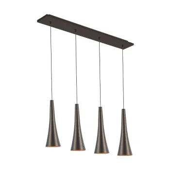 Luxera Madera barna-szürke LED függesztett lámpa (LUX-64411) LED 1 izzós IP20