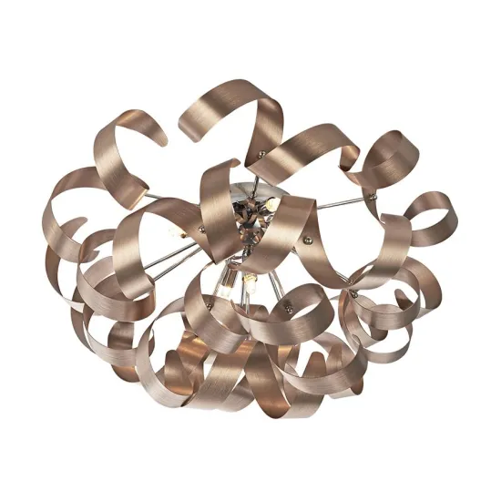 Luxera Ribbon króm-réz mennyezeti lámpa (LUX-64357) G9 5 izzós IP20 Luxera Ribbon króm-réz mennyezeti lámpa (LUX-64357) G9 5 izzós IP20