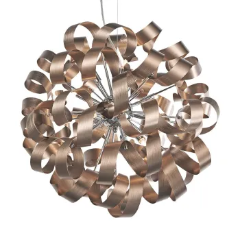 Luxera Ribbon króm-réz függesztett lámpa (LUX-64359) G9 12 izzós IP20 Luxera Ribbon króm-réz függesztett lámpa (LUX-64359) G9 12 izzós IP20