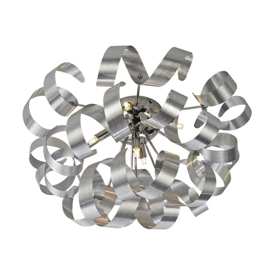 Luxera Ribbon króm-szürke mennyezeti lámpa (LUX-64360) G9 5 izzós IP20 Luxera Ribbon króm-szürke mennyezeti lámpa (LUX-64360) G9 5 izzós IP20