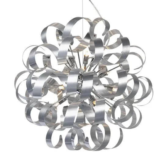 Luxera Ribbon króm-szürke függesztett lámpa (LUX-64361) G9 12 izzós IP20 Luxera Ribbon króm-szürke függesztett lámpa (LUX-64361) G9 12 izzós IP20