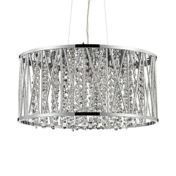 Luxera Stixx króm-átlátszó kristály függesztett lámpa (LUX-46060) G9 6 izzós IP20 Luxera Stixx króm-átlátszó kristály függesztett lámpa (LUX-46060) G9 6 izzós IP20