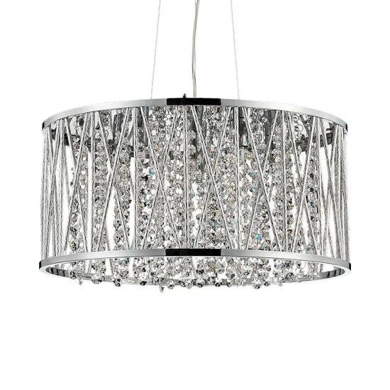 Luxera Stixx króm-átlátszó kristály függesztett lámpa (LUX-46060) G9 6 izzós IP20 Luxera Stixx króm-átlátszó kristály függesztett lámpa (LUX-46060) G9 6 izzós IP20