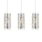 Luxera Vitra ezüst-átlátszó kristály függesztett lámpa (LUX-64366) E14 3 izzós IP20