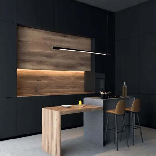 Maxlight Organic Horizon fekete LED függesztett lámpa (MAX-P0358D) LED 1 izzós IP20