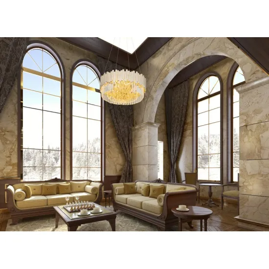 Maxlight Trend átlátszó-arany függesztett lámpa (MAX-P0368) E14 8 izzós IP20