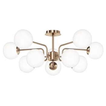 Maytoni Erich fehér-arany csillár (MAY-MOD221PL-10G) E14 10 izzós  IP20