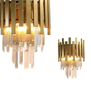 Milagro Aspen arany kristály fali lámpa  (MIL-ML5998) E14 2 izzós IP20