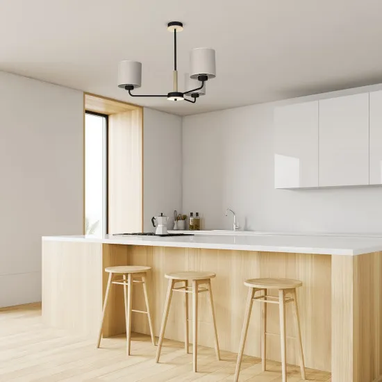 Milagro Atlanta fekete-bézs függesztett lámpa (MIL-MLP7451) E27 3 izzós IP20 Milagro Atlanta fekete-bézs függesztett lámpa (MIL-MLP7451) E27 3 izzós IP20