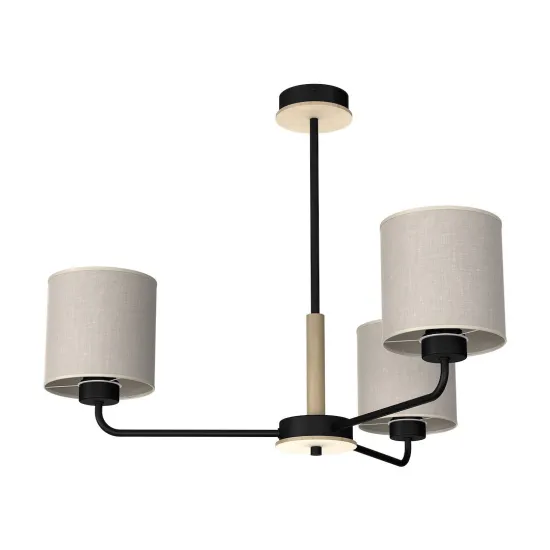 Milagro Atlanta fekete-bézs függesztett lámpa (MIL-MLP7451) E27 3 izzós IP20 Milagro Atlanta fekete-bézs függesztett lámpa (MIL-MLP7451) E27 3 izzós IP20