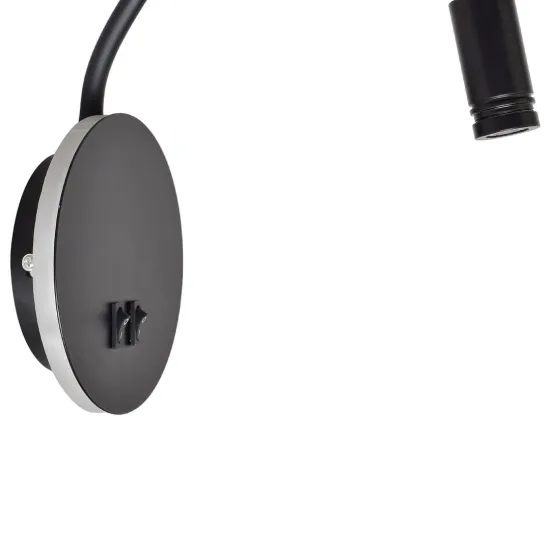 Milagro Base fekete LED fali lámpa  (MIL-ML6354) LED 1 izzós IP20