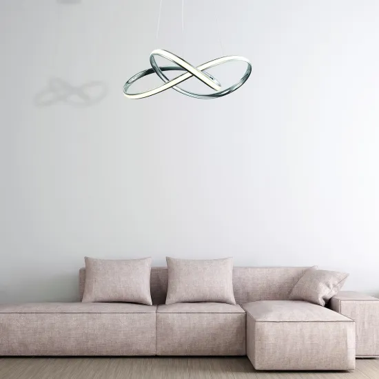 Milagro Cappio króm LED függesztett lámpa (MIL-ML3806) LED 1 izzós IP20