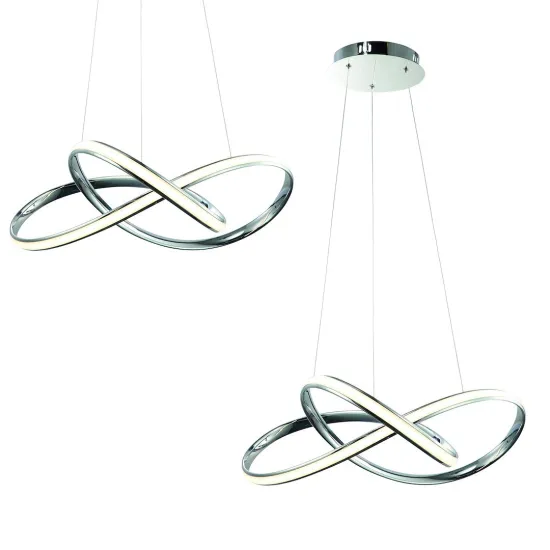 Milagro Cappio króm LED függesztett lámpa (MIL-ML3806) LED 1 izzós IP20