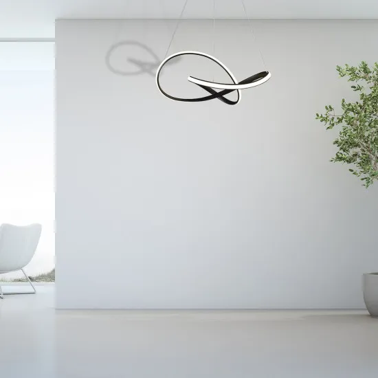 Milagro Cappio fekete LED függesztett lámpa (MIL-ML6771) LED 1 izzós IP20