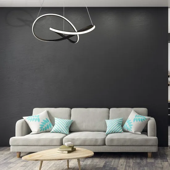 Milagro Cappio fekete LED függesztett lámpa (MIL-ML6771) LED 1 izzós IP20