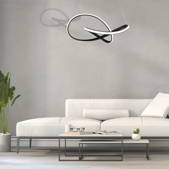 Milagro Cappio fekete LED függesztett lámpa (MIL-ML6771) LED 1 izzós IP20