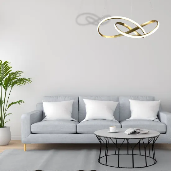 Milagro Cappio arany LED függesztett lámpa (MIL-ML6772) LED 1 izzós IP20