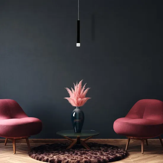 Milagro Carbon fekete LED függesztett lámpa (MIL-ML182) LED 1 izzós IP20