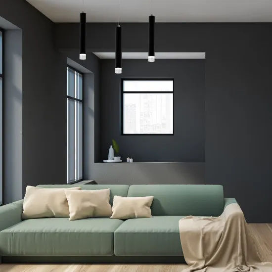 Milagro Carbon fekete LED függesztett lámpa (MIL-ML183) LED 1 izzós IP20