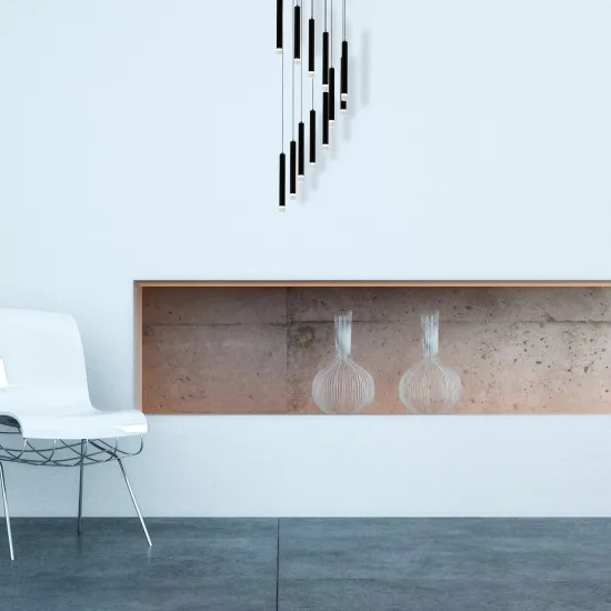 Milagro Carbon fekete LED függesztett lámpa (MIL-ML6161) LED 1 izzós IP20