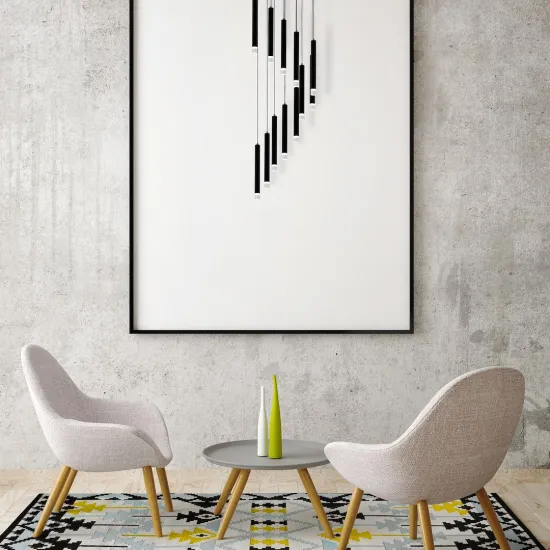 Milagro Carbon fekete LED függesztett lámpa (MIL-ML6161) LED 1 izzós IP20