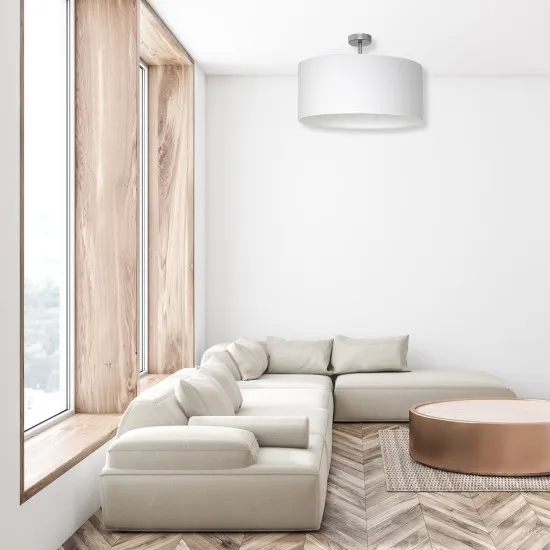 Milagro Casino fehér-króm függesztett lámpa (MIL-ML6373) E27 1 izzós IP20