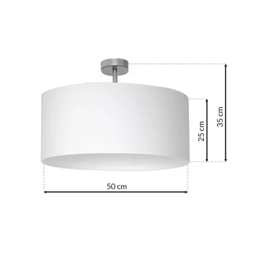 Milagro Casino fehér-króm függesztett lámpa (MIL-ML6373) E27 1 izzós IP20