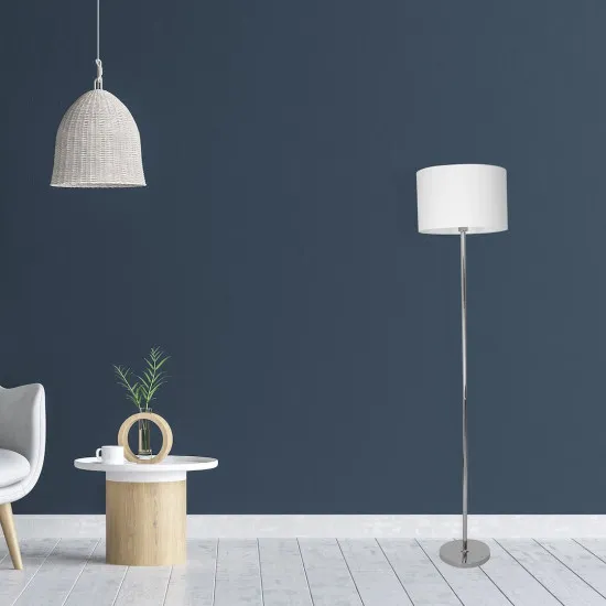 Milagro Casino fehér-króm állólámpa (MIL-ML6376) E27 1 izzós IP20