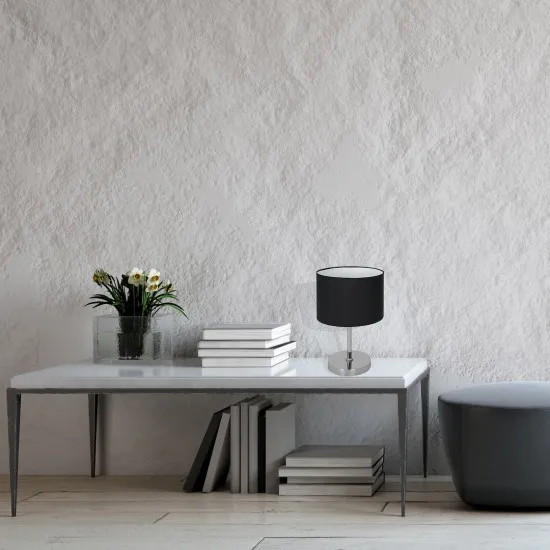 Milagro Casino fekete-króm asztali lámpa (MIL-ML6381) E27 1 izzós IP20